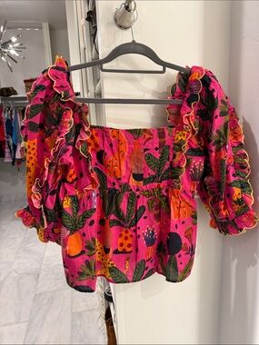 Farm Rio square neck top